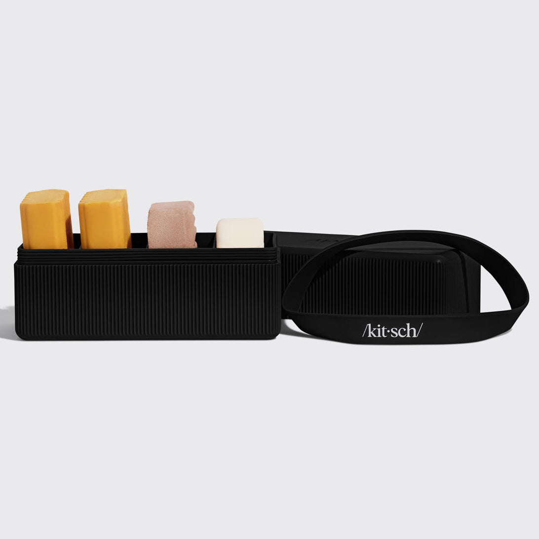 4-Compartment Travel Case - Terracotta - 4-Compartment Travel Case - Black