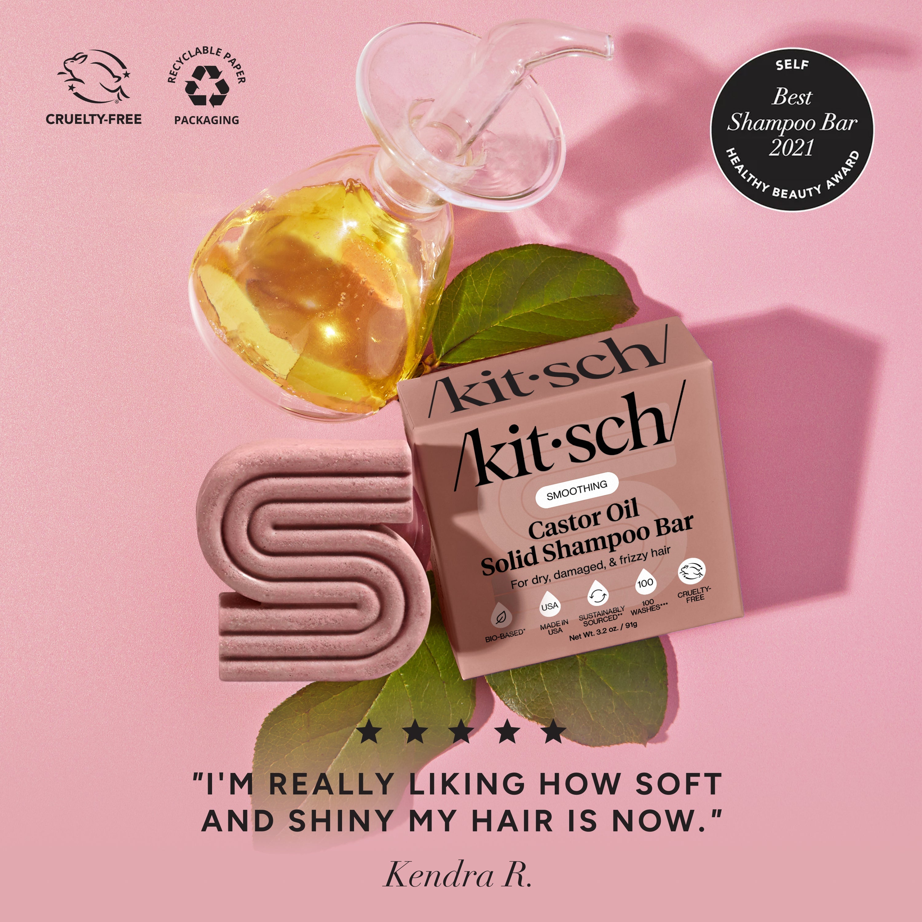 Castor Oil Nourishing Shampoo & Conditioner Bar Combo