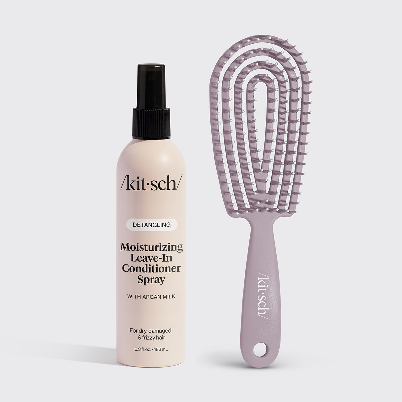 Black Detangling Bundle - Soft Violet Detangling Bundle