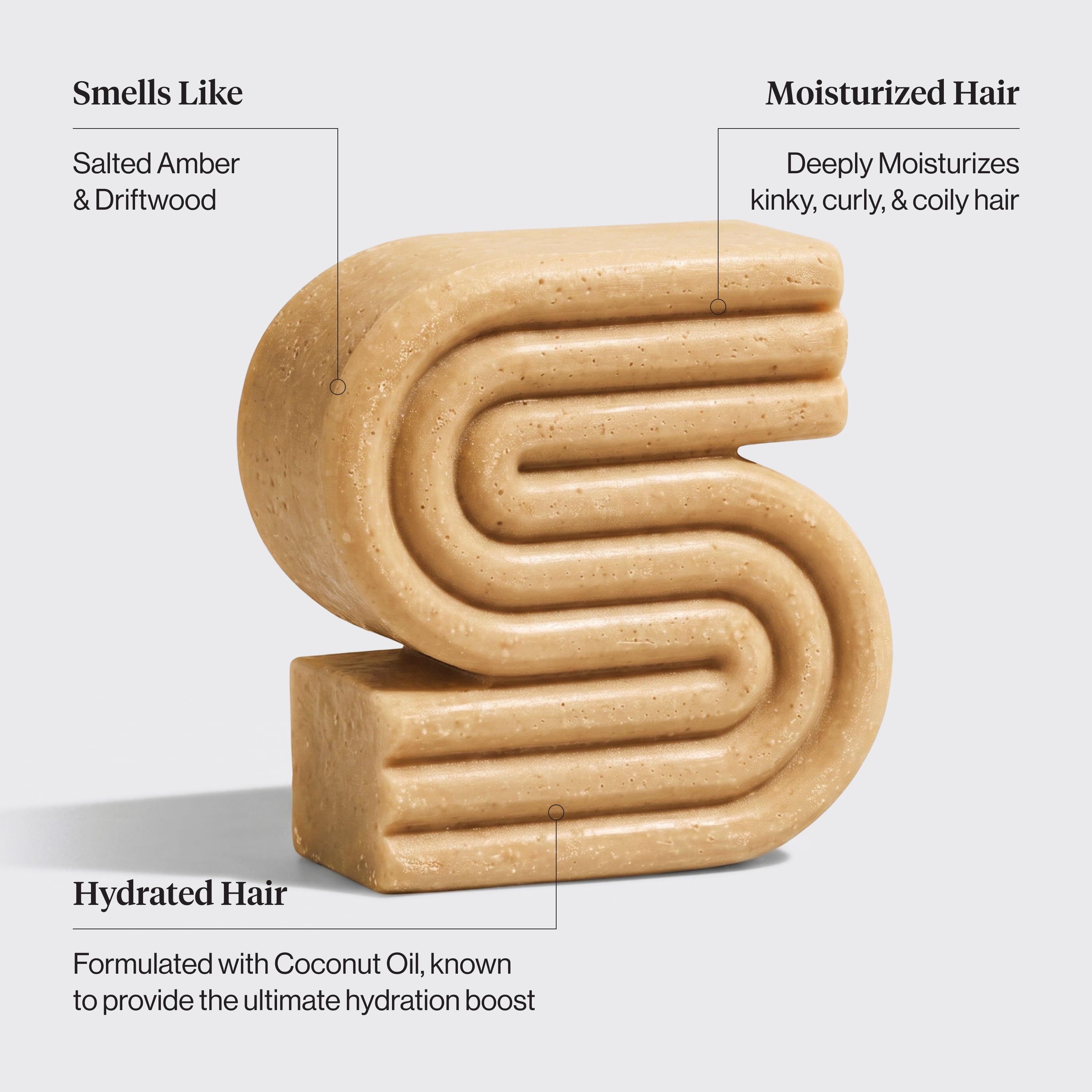 Coconut Oil Shampoo & Conditioner Bar Combo for Dry Damaged Hair