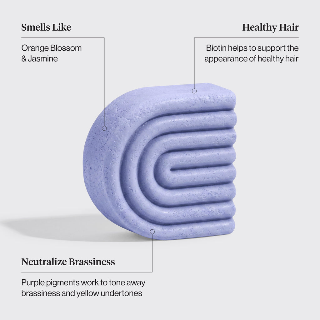 Purple Toning Shampoo & Conditioner Bar Combo for Color-Treated & Grey Hair